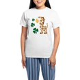 thumbnail image 1 of CafePress - Irish Giraffe Shamrock Women's Light Pajamas - Women's Short Sleeve Print T-Shirt and Pants Light Cotton Pajama Set, 1 of 7