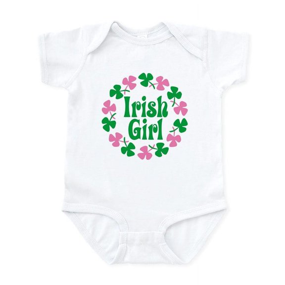 CafePress - Irish Girl Infant Bodysuit - Baby Light Bodysuit, Size Newborn - 24 Months