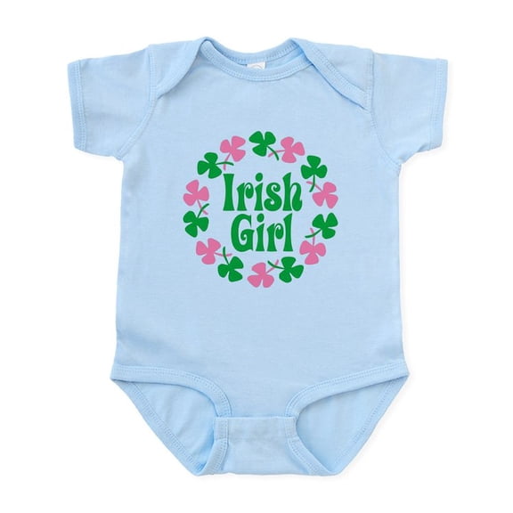 CafePress - Irish Girl Infant Bodysuit - Baby Light Bodysuit, Size Newborn - 24 Months