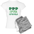 thumbnail image 1 of CafePress - Irish Grandma Shamrock Women's Light Pajamas - Women's Short Sleeve Print T-Shirt and Pants Light Cotton Pajama Set, 1 of 7