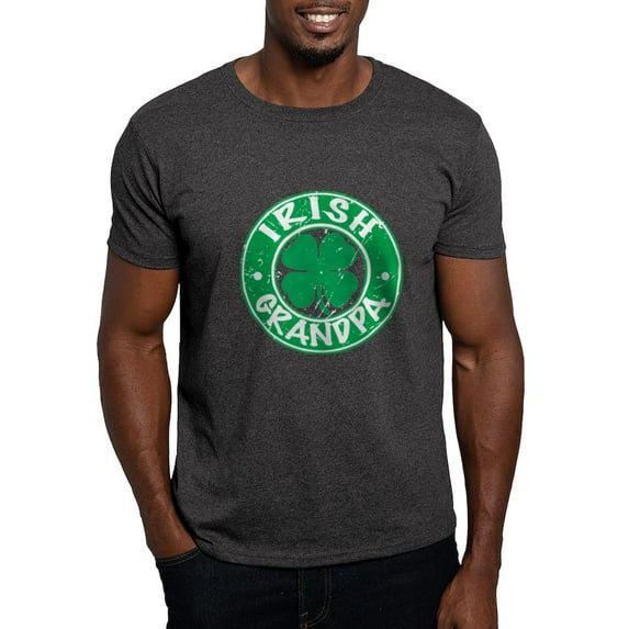 CafePress - Irish Grandpa Dark T Shirt - Men's Classic Graphic Cotton T-Shirt