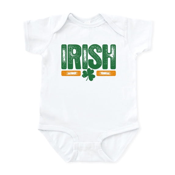 CafePress - Irish Grunge Infant Bodysuit - Baby Light Bodysuit, Size Newborn - 24 Months