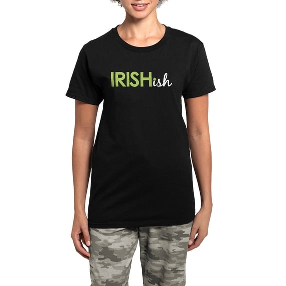 CafePress - Irish Ish (St. Patty's Day) Women's Dark Pajamas - Women's Short Sleeve Print T-Shirt and Pants Dark Cotton Pajama Set
