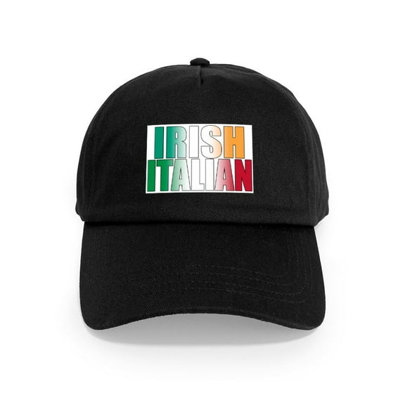 CafePress - Irish Italian Cap - Adjustable 100% Brushed Unisex Casual Cotton Baseball Cap, Beige, 1