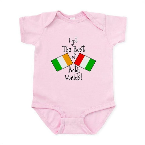 CafePress - Irish Italian Kid Infant Bodysuit - Baby Light Bodysuit, Size Newborn - 24 Months