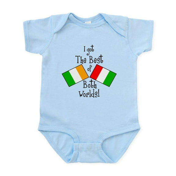 CafePress - Irish Italian Kid Infant Bodysuit - Baby Light Bodysuit, Size Newborn - 24 Months