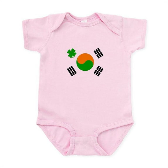 CafePress - Irish/Korean Korean/Irish Infant Bodysuit - Baby Light Bodysuit, Size Newborn - 24 Months