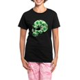 thumbnail image 1 of CafePress - Irish Lucky Skull Women's Dark Pajamas - Women's Short Sleeve Print T-Shirt and Pants Dark Cotton Pajama Set, 1 of 7