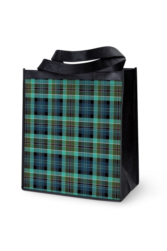 - Irish Plaid - 12"x 13", 100% Recycled, Reusable Grocery Bag