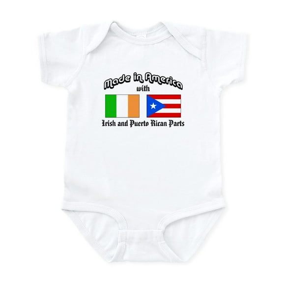 CafePress - Irish Puerto Rican Infant Bodysuit - Baby Light Bodysuit, Size Newborn - 24 Months