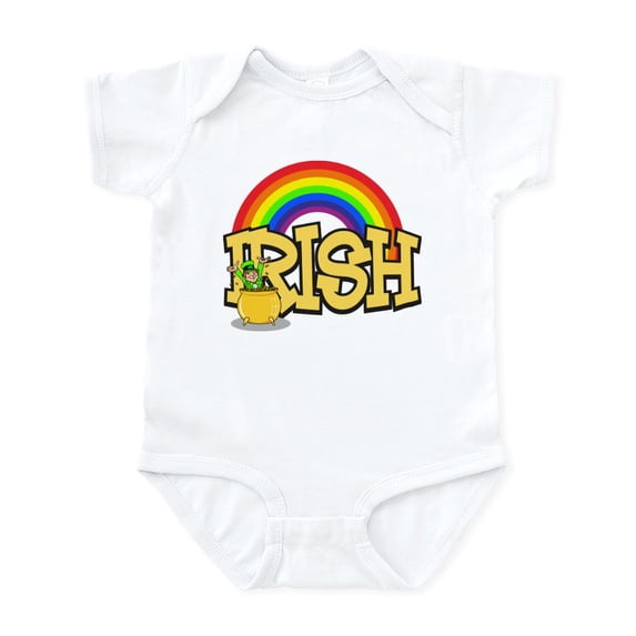 CafePress - Irish Rainbow Infant Bodysuit - Baby Light Bodysuit, Size Newborn - 24 Months