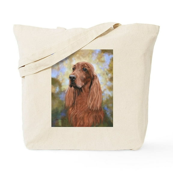 CafePress - Irish Setter By Dawn Secord Tote Bag - Unisex Canvas Tote Bag, Beige, 1-Piece