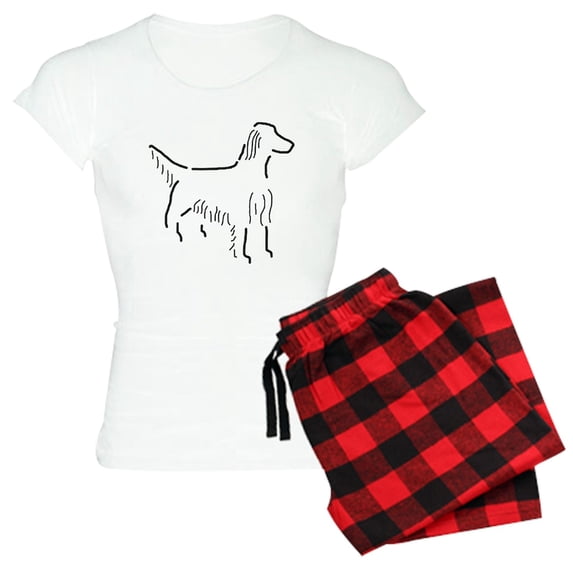 CafePress - Irish Setter Sketch Women's Light Pajamas - Women's Short Sleeve Print T-Shirt and Pants Light Cotton Pajama Set