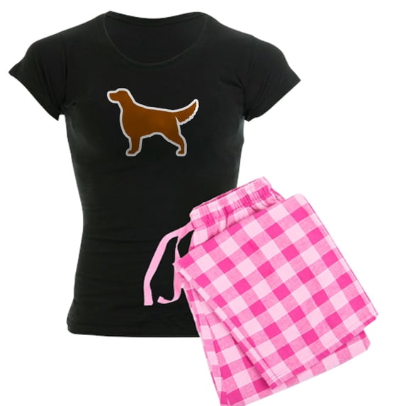 CafePress - Irish Setter Women's Dark Pajamas - Women's Short Sleeve Print T-Shirt and Pants Dark Cotton Pajama Set