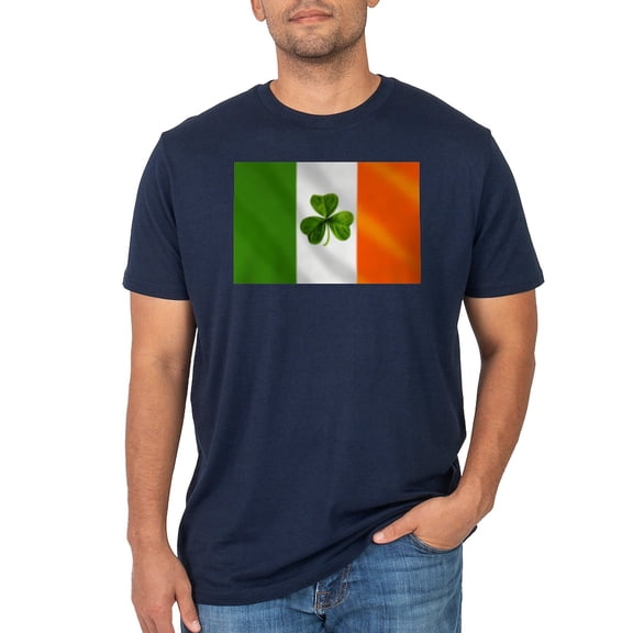 CafePress - Irish Shamrock Flag Men's Eco Sport T Shirt - Men's Dark Eco Sport T-Shirt