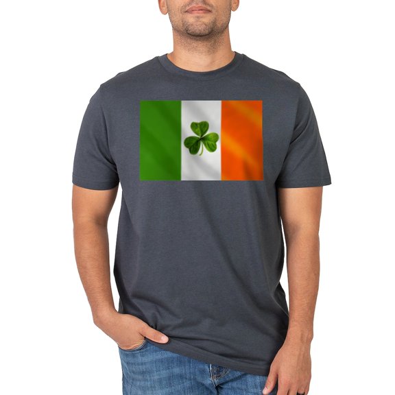 CafePress - Irish Shamrock Flag Men's Eco Sport T Shirt - Men's Dark Eco Sport T-Shirt