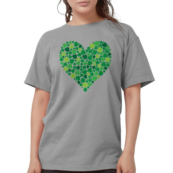 CafePress - Irish Shamrock Heart Women's Comfort Colors® T Shi - Womens Comfort Colors® Shirt
