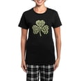 thumbnail image 1 of CafePress - Irish Shamrock Made Of Skulls Women's Dark Pajamas - Women's Short Sleeve Print T-Shirt and Pants Dark Cotton Pajama Set, 1 of 7
