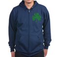 thumbnail image 1 of CafePress - Irish Shamrocks Zip Hoodie (Dark) - Zip Hoodie, Classic Hooded Sweatshirt with Metal Zipper, 1 of 4