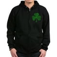 thumbnail image 1 of CafePress - Irish Shamrocks Zip Hoodie (Dark) - Zip Hoodie, Classic Hooded Sweatshirt with Metal Zipper, 1 of 4