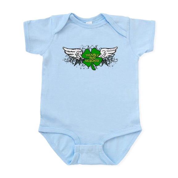 CafePress - Irish Trouble & Mischief Infant Bodysuit - Baby Light Bodysuit, Size Newborn - 24 Months