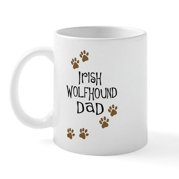 CafePress - Irish Wolfhound Dad Mug - 11 oz Ceramic Mug - Novelty Coffee Tea Cup