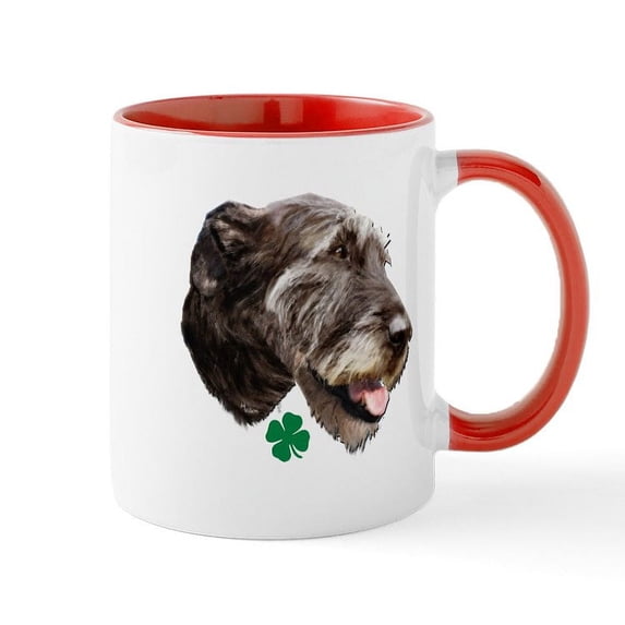 CafePress - Irish Wolfhound Mug - 11 oz Ceramic Mug - Novelty Coffee Tea Cup