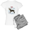 thumbnail image 1 of CafePress - Irish Wolfhound Women's Light Pajamas - Women's Short Sleeve Print T-Shirt and Pants Light Cotton Pajama Set, 1 of 7