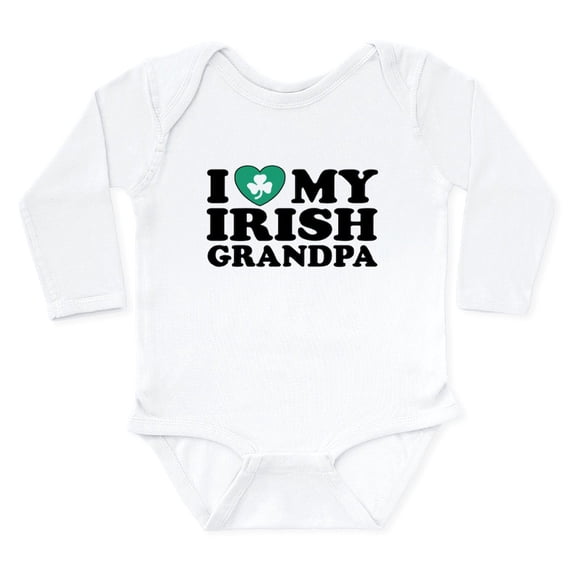 CafePress - Irishgrandpa Body Suit - Long Sleeve Cotton Baby Bodysuit