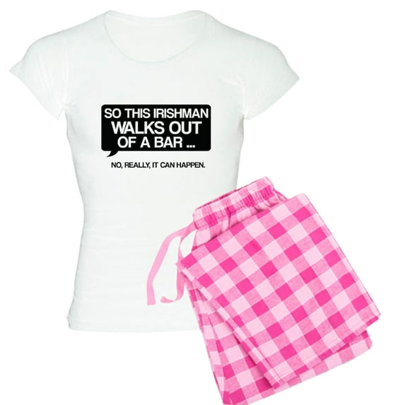 CafePress - Irishman Women's Light Pajamas - Women's Short Sleeve Print T-Shirt and Pants Light Cotton Pajama Set