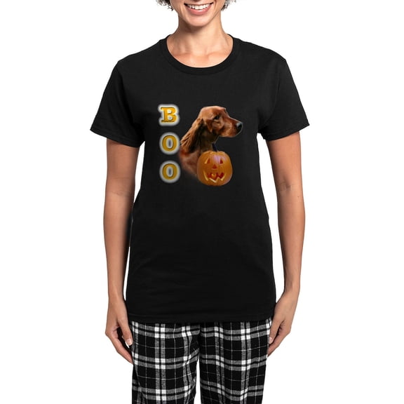 CafePress - Irishsetterboo2 Women's Dark Pajamas - Women's Short Sleeve Print T-Shirt and Pants Dark Cotton Pajama Set