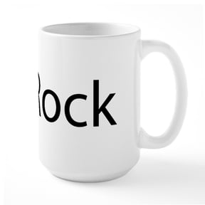 CafePress - Irock Large Mug - 15 oz Ceramic Large White Novelty Mug