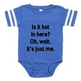 thumbnail image 1 of CafePress - Is It Hot In Here - Cute Infant Baby Football Bodysuit, 1 of 3