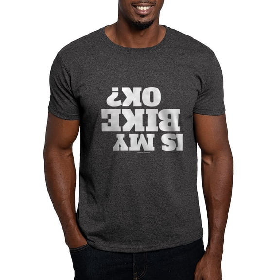 CafePress - Is My Bike OK? T Shirt - Men's Classic Graphic Cotton T-Shirt