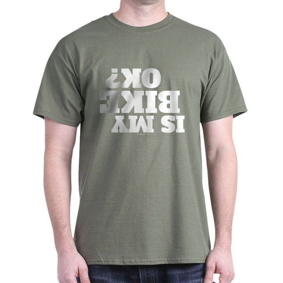 CafePress - Is My Bike OK? T Shirt - Men's Classic Graphic Cotton T-Shirt