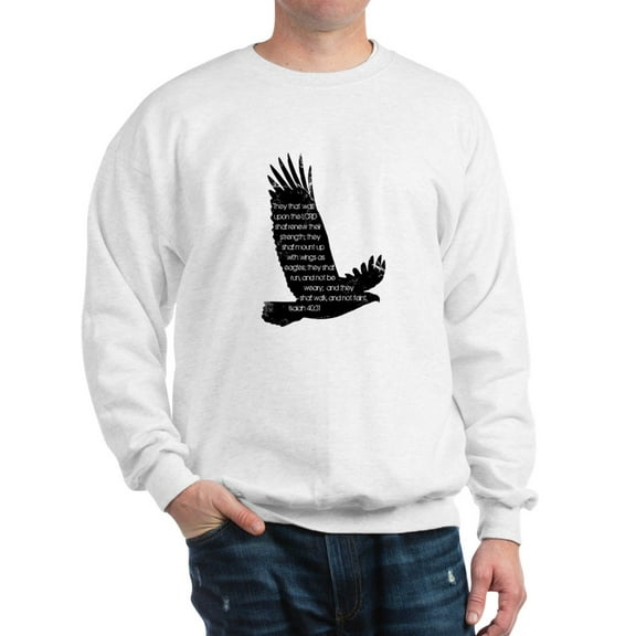 CafePress - Isaiah 40:31 Eagle - Crew Neck Sweatshirt