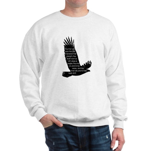CafePress - Isaiah 40:31 Eagle - Crew Neck Sweatshirt