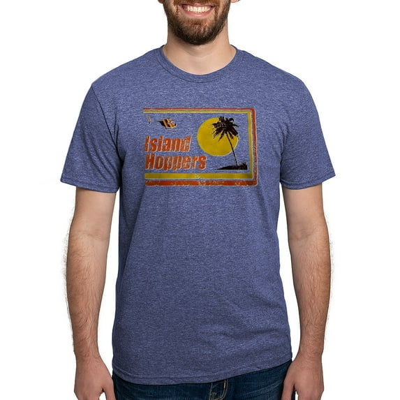 CafePress - Island Hoppers T Shirt - Mens Tri-blend T-Shirt