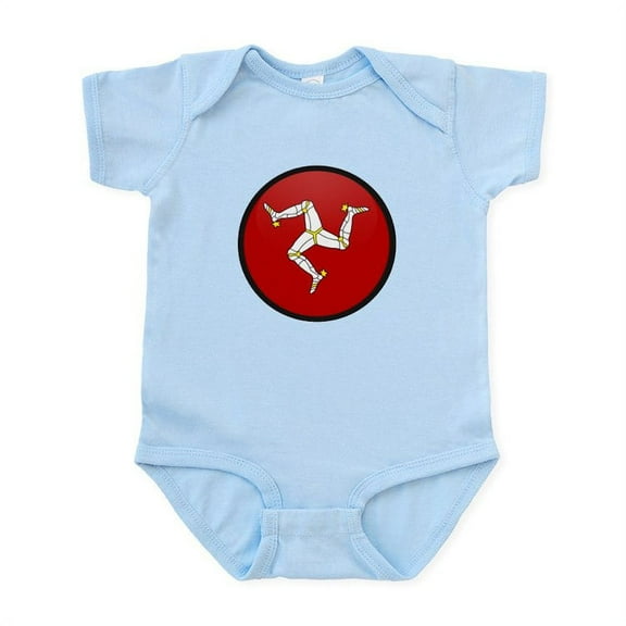 CafePress - Isle Of Man Infant Bodysuit - Baby Light Bodysuit, Size Newborn - 24 Months