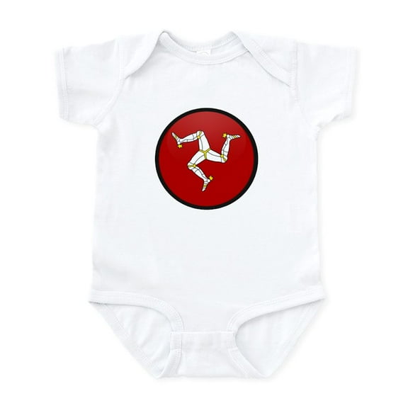 CafePress - Isle Of Man Infant Bodysuit - Baby Light Bodysuit, Size Newborn - 24 Months