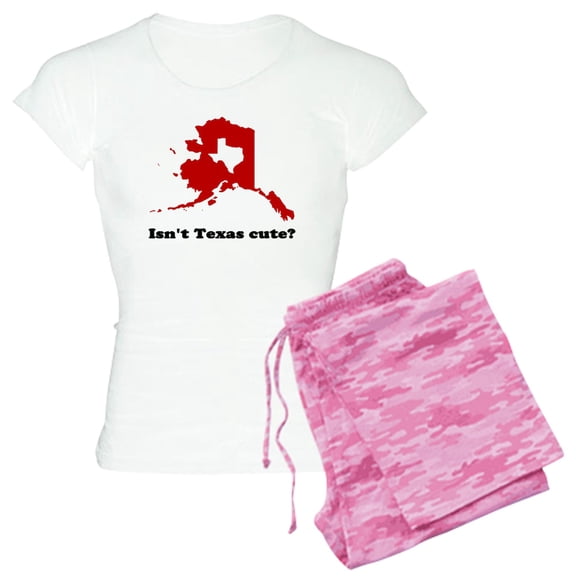 CafePress - Isn't Texas Cute Compared To Alaska Shirt - Women's Light Pajamas