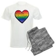 thumbnail image 1 of CafePress - Isupportgayrights Men's Light Pajamas - Men's Light Loose Fit Cotton Pajama Set, 1 of 7