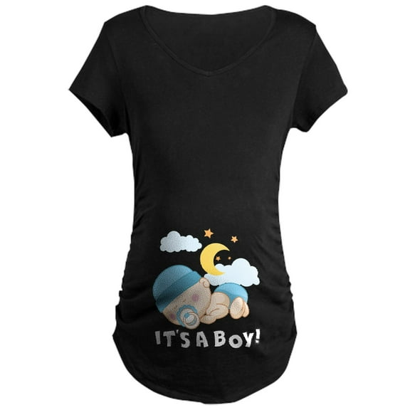 CafePress - It's A Boy! Maternity Dark T Shirt - Maternity Dark T-Shirt