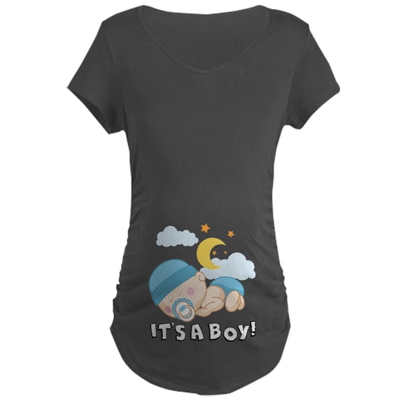 CafePress - It's A Boy! Maternity Dark T Shirt - Maternity Dark T-Shirt