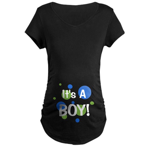 CafePress - It's A Boy! Maternity Dark T Shirt - Maternity Dark T-Shirt