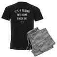 thumbnail image 1 of CafePress - It's A Sliding Into Home Kinda Men's Dark Pajamas - Men's Dark Loose Fit Cotton Pajama Set, 1 of 7