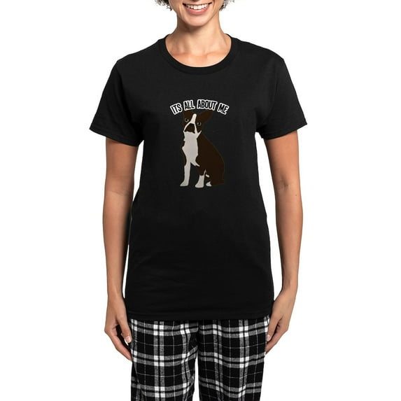 CafePress - It's All About Me Women's Dark Pajamas - Women's Short Sleeve Print T-Shirt and Pants Dark Cotton Pajama Set
