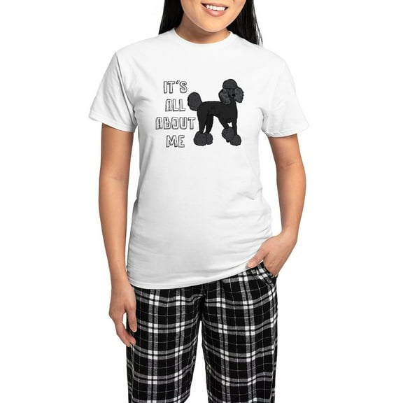 CafePress - It's All About Me Women's Light Pajamas - Women's Short Sleeve Print T-Shirt and Pants Light Cotton Pajama Set
