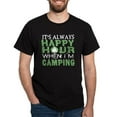 thumbnail image 1 of CafePress - It's Always Happy Hour When I'm Camping T T Shirt - Men's Classic Graphic Cotton T-Shirt, 1 of 4