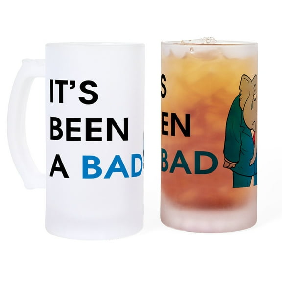 CafePress - It's Been A Bad Day - 16 oz Frosted Glass Beer Mug